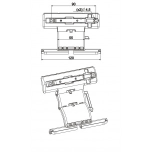 Verrou automatique Octoeasy 50-60 Zurfluh-Feller