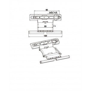 Verrou automatique Octoeasy 40 Zurfluh-Feller