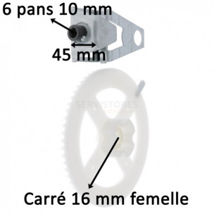 Couple conique de volet roulant Deprat