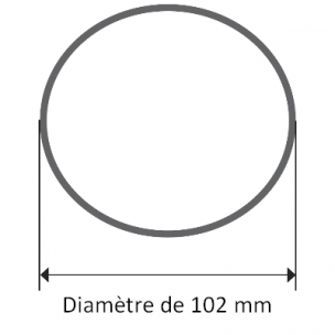Bague moteur Somfy et Simu Mischler Ø102