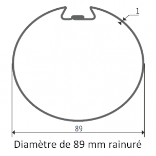 Bague moteur Somfy et Simu Deprat Ø89R