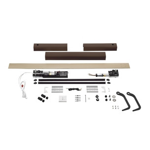 Kit Somfy YSLO FLEX IO SLIM 2 vantaux carter marron bras noirs
