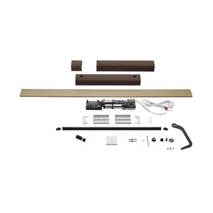 Kit Somfy YSLO FLEX IO SLIM 1 vantail carter marron bras noirs