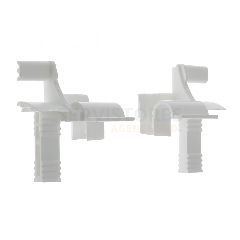 Paire D'Entonnoirs Pour Volet Roulant 53x22mm - Blanc, Gauche Et Droite - Installation Facile