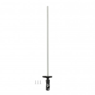 Sortie de caisson volet roulant Zurfluh-Feller platine noire 320 mm