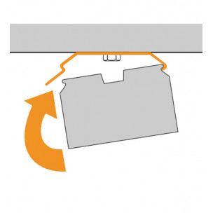 Clip de fixation plafond pour store à bandes verticales MARITON