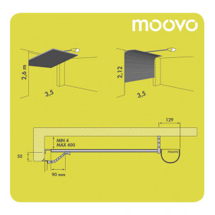 Kit de motorisation pour porte de garage Moovo TS432KM