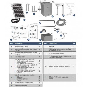 Kit d'alimentation solaire Somfy SOLARSET