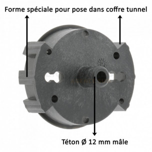 Support d'arbre pour coffre tunnel