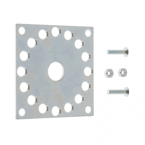 Support moteur Somfy plaque 100X100 Ø50/Ø60 CSI