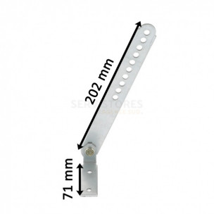 Jambe de force de volet roulant traditionnel