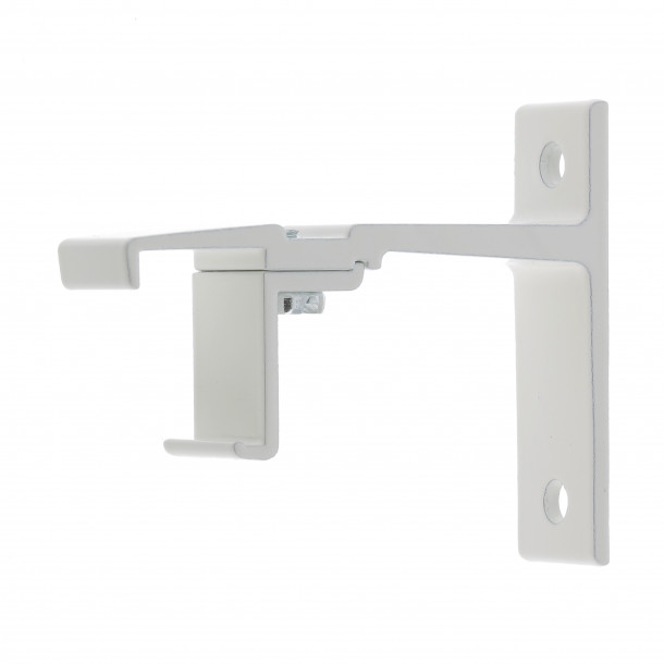Support de face déport 60 mm blanc