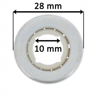 Roulement diamètre 28mm + support, carré de 10
