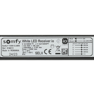 Récepteur lumière Somfy IO variation LED blanc