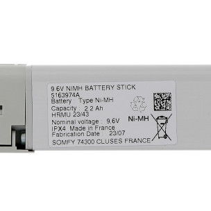 Batterie Somfy RS100 SOLAR IO 9,6V