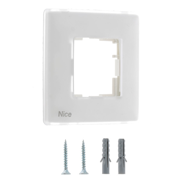 Plaque murale carrée Niceway Opla transparant