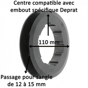 Poulie à sangle pour embout Deprat