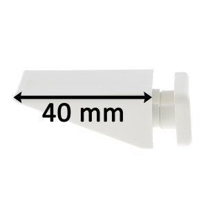 Butée de volet roulant blanche 40 mm