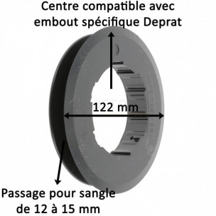 Poulie à sangle pour embout Deprat