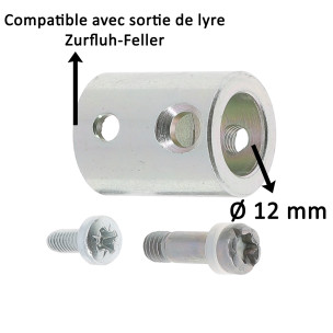 Manchon adaptateur pour sortie de lyre Zurfluh-Feller