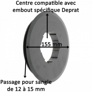 Poulie à sangle pour embout Deprat