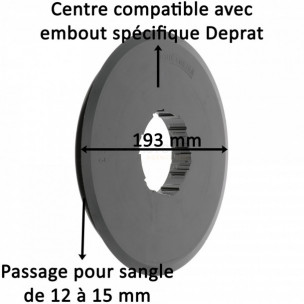 Poulie à sangle pour embout Deprat