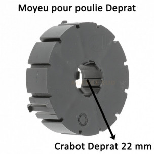 Moyeu pour poulie Deprat crabot 22 mm