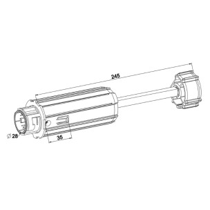 Embout tandem escamotable Zurfluh-Feller