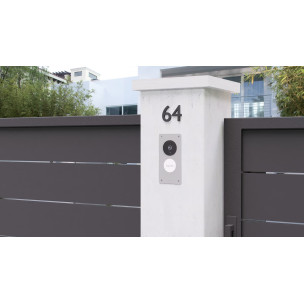 Visiophone Somfy V500 Pro IO Connect encastré + rail DIN