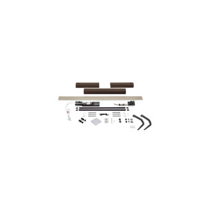 Kit Somfy YSLO FLEX IO 2 vantaux carter marron bras noirs