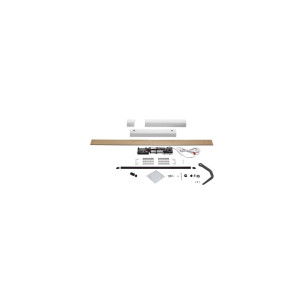 Kit Somfy YSLO FLEX IO 1 vantail carter blanc bras noir