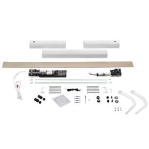 Kit Somfy YSLO FLEX IO 2 vantaux carter et bras blancs