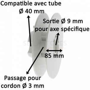 Poulie à cordon Franciaflex