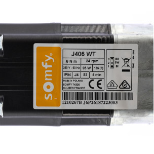 Moteur Somfy J4 WT J406 6/24