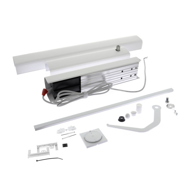 Kit Somfy YSLO FLEX IO 1 vantail carter et bras blancs