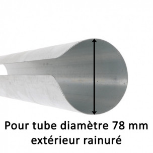 Manchon de liaison pour tube Ø78 rainuré