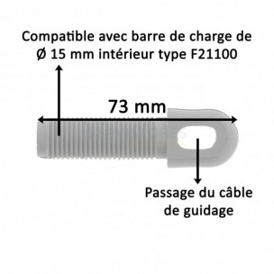 Embout de barre de charge