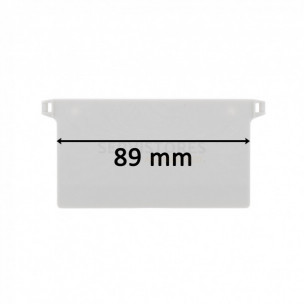 Plaque de lestage de store à bandes verticales