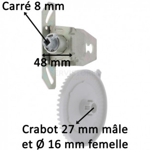 Couple conique de volet roulant Bubendorff