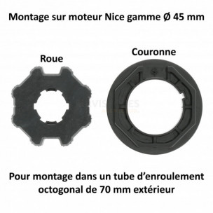 Bague moteur Nice Octo 70