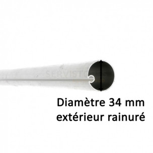 Tube de store Ø34 rainuré