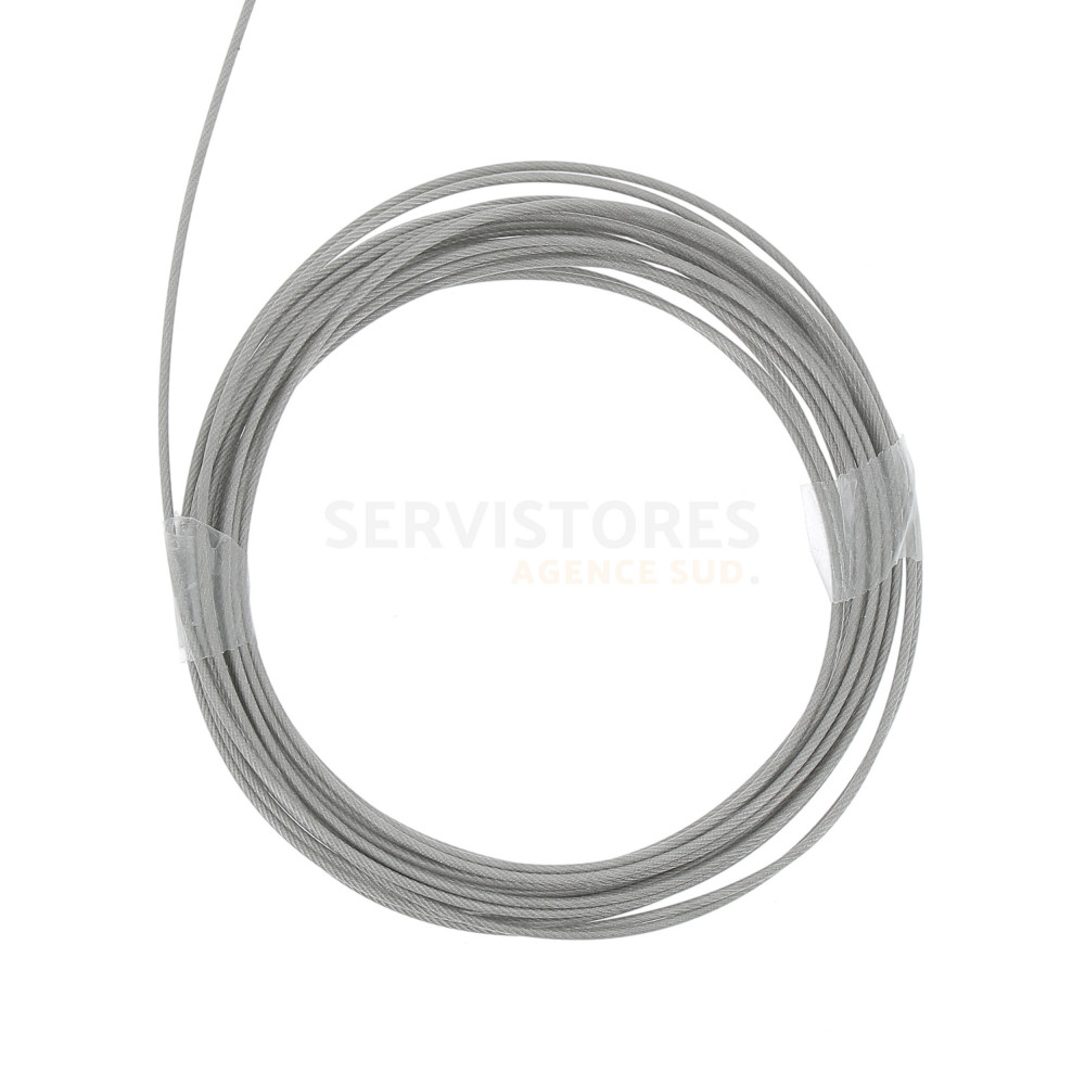 Câble De Remplacement Pour Poulie De Fitness - Acier Gainé PU, 5 Mm, Longueur 3 M, Charge Max 220 Lb (100 Kg)
