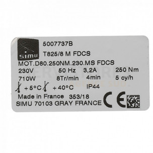 Moteur Simu T825M