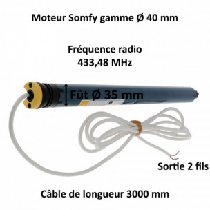 Moteur Somfy ALTUS 40 RTS 4/16