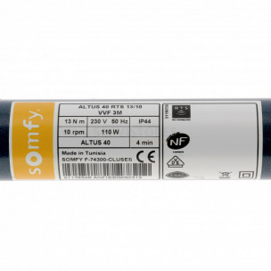 Moteur Somfy ALTUS 40 RTS 13/10