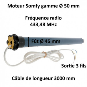Moteur Somfy OXIMO 50 RTS 6/17