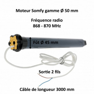 Moteur Somfy S&SO RS100 IO 6/17