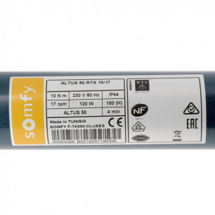 Moteur Somfy ALTUS 50 RTS 10/17