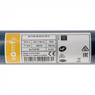 Moteur Somfy ALTUS 50 RTS 35/17