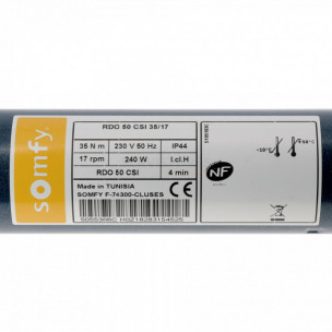 Moteur Somfy RDO 50 CSI 35/17